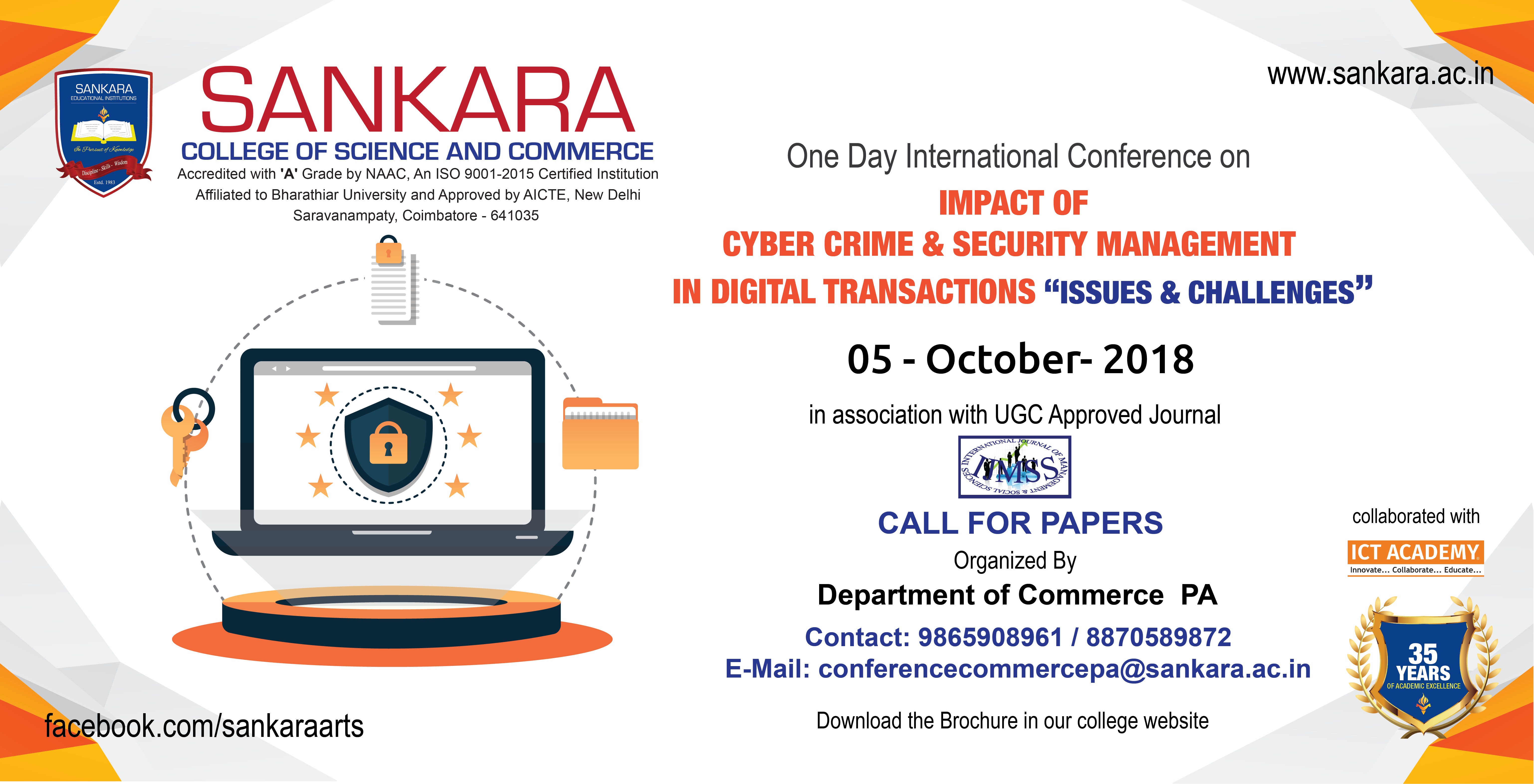 International Conference on Cyber Crime and Security Management in Digital Transactions 2018
